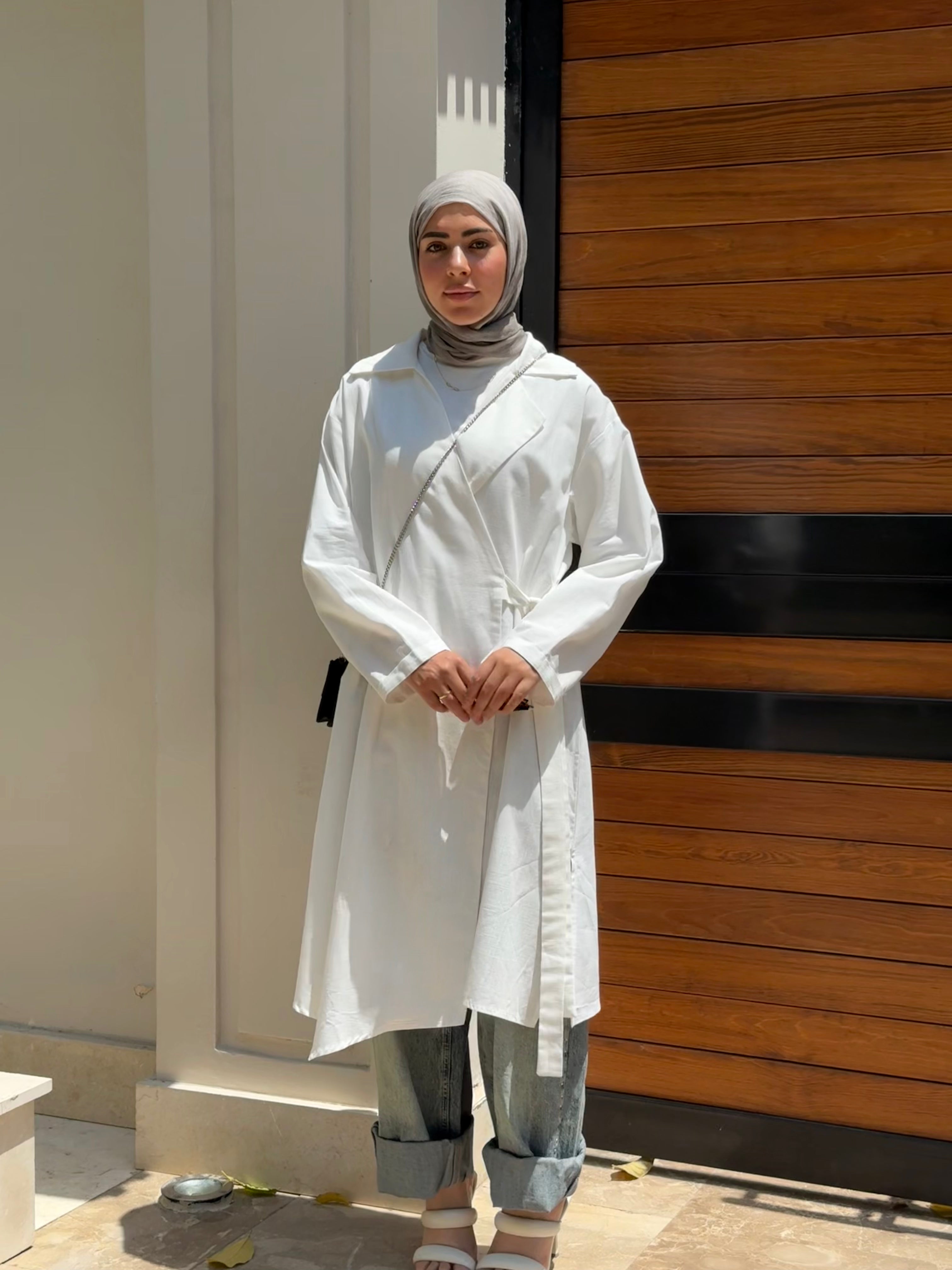 Leen Kimono in Off White