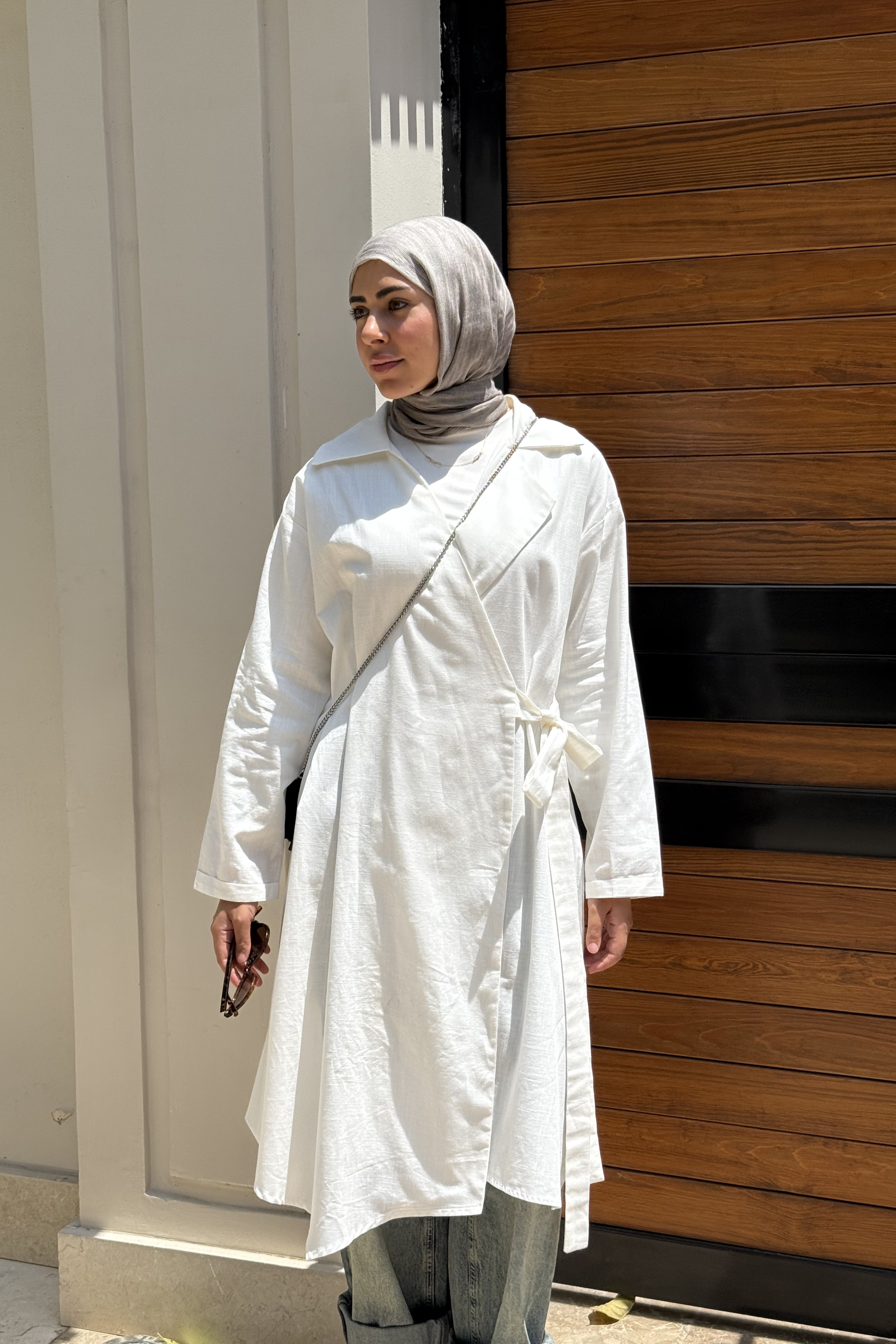 Leen Kimono in Off White
