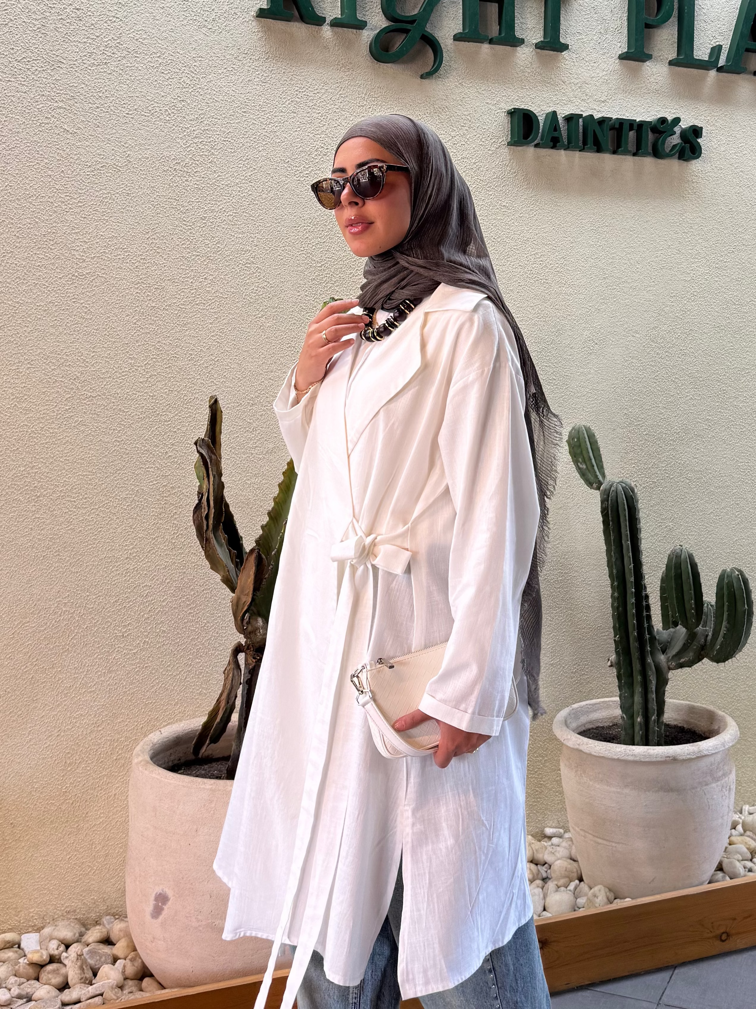Leen Kimono in Off White