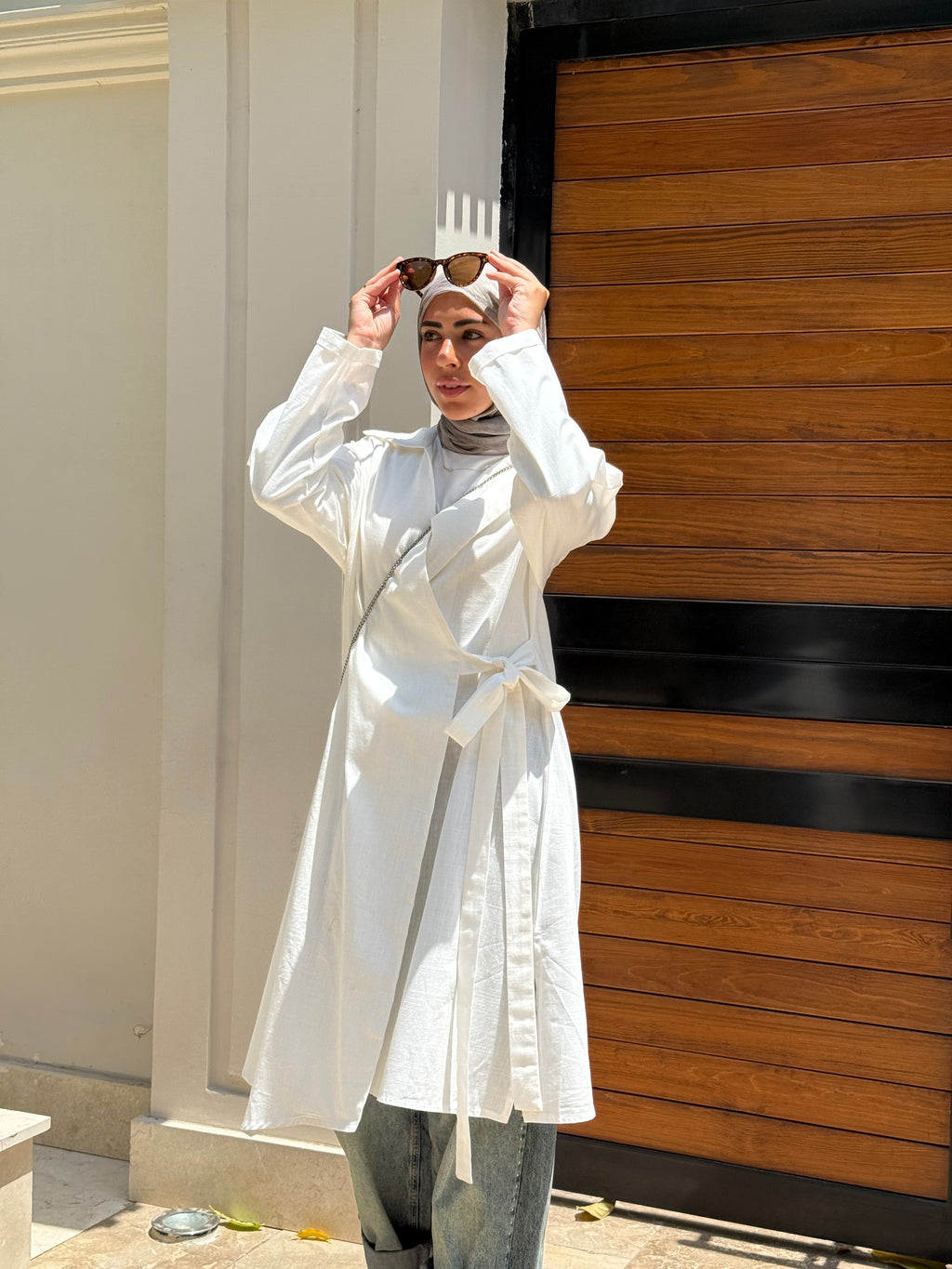 Leen Kimono in Off White