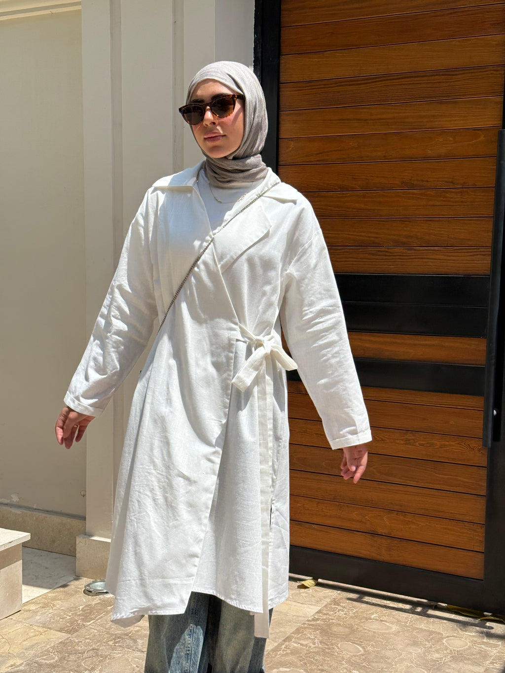 Leen Kimono in Off White